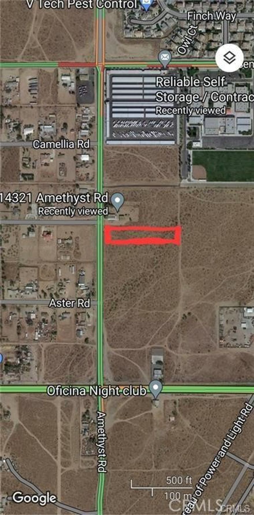 Located just north of Palmdale Rd Commercial Lot on Amethyst Rd and Begonia Rd South East Corner.