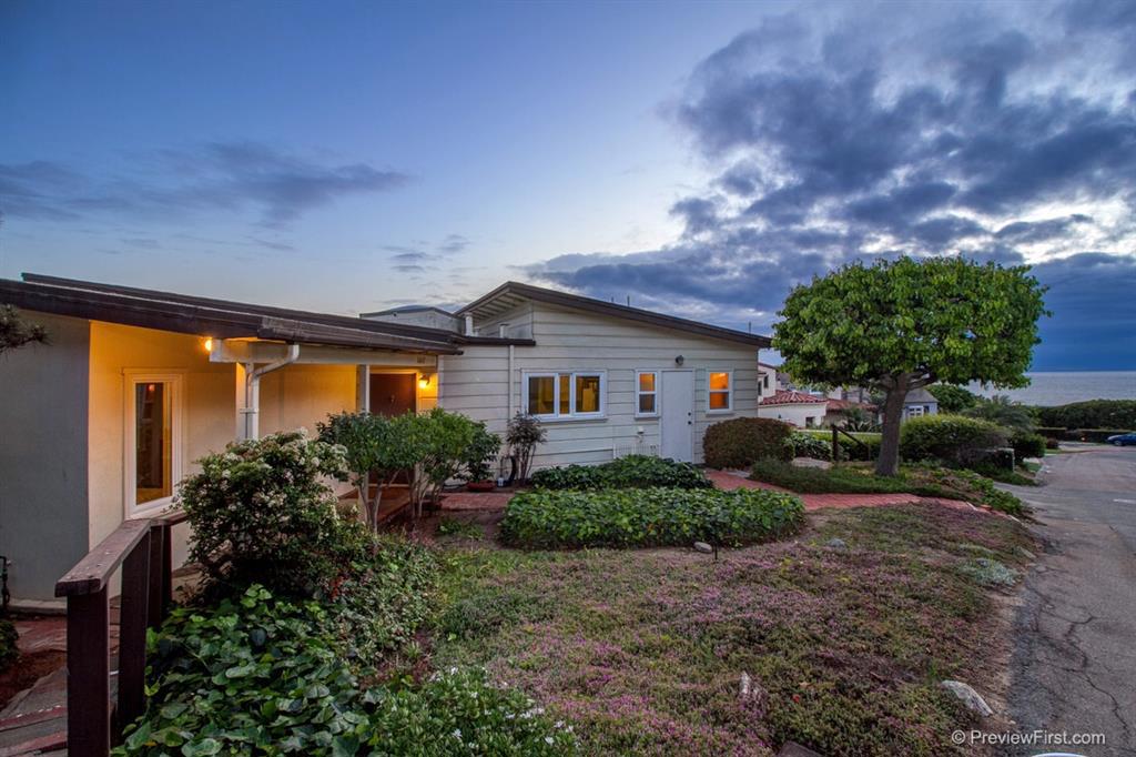 First time on the market, this charming cottage is located right in the heart of the Village of Del Mar. Spectacular whitewater ocean views from the living and dining rooms. Private patio with trees. Separate covered carport for two cars and a driveway. You are only one block from the Plaza, restaurants, shopping and only a few blocks from the ocean! Neighborhoods: The Village Equipment: Range/Oven Other Fees: 0 Sewer: Sewer Connected Topography: GSL
