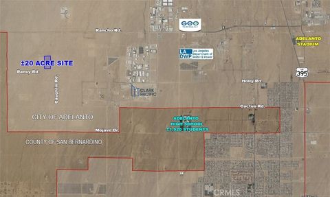 Photo of 0 Caughlin Road, Adelanto, CA 92301 (MLS # HD23085616)