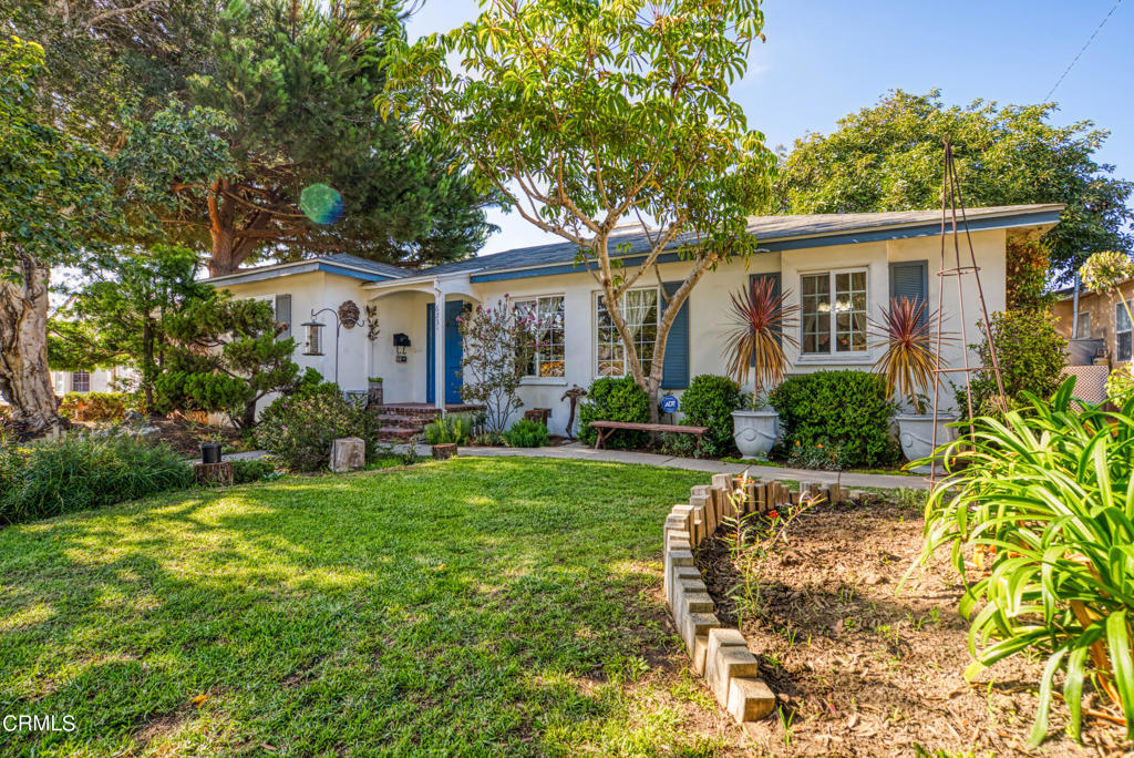 ***STANDARD SALE***Location is KEY/ **Coveted home in North Oxnard CARTY TRACT**The charm of this Amazing 3 bedroom 2 bath will blow you away!!! Its mature landscape sets this home apart from anything you will see in today's market! This CRAFTSMAN style home offers 1,410 sq.ft. with a large Living and Dining room, brick and mantle fireplace with oak hardwood floors throughout. Bedrooms are spacious and remodeled baths include jetted air massage tub w/ custom stone wall tile installation. The master bedroom features a private bath w/ stand-up shower and large walk-in closet . The third bedroom looks out onto the LUSH backyard and covered patio with wall to wall windows, currently being used as a music studio and work area. New appliances include an oversize gas stove in the kitchen surrounded by beautiful blue ceramic counter tops/backsplash. Ample cooking and storage space and includes built-in laundry closet. Sliding glass doors lead out onto the rear patio underneath the shade of a magnificent 100 year old HASS avocado tree. Young and old can connect with the hands of nature, harvesting delicious avocados, lemons, navel oranges, figs, and weeping Santa Rosa Plums. A unique Finger lime tree provides '' Caviar for Any Mixed Drink'' to enjoy while you experience peace and tranquility beneath a pergola laced with mature grapes hanging within arms reach. A detached 2 -car garage holds the possibility of an ADU. Do not miss the opportunity to live in one of Oxnard's most desirable neighborhoods. A walk way from Eastwood Park. Curren Elementary with shopping centers nearby. Only a 10 min drive to the beaches and 101 freeway!. Come see it TODAY!