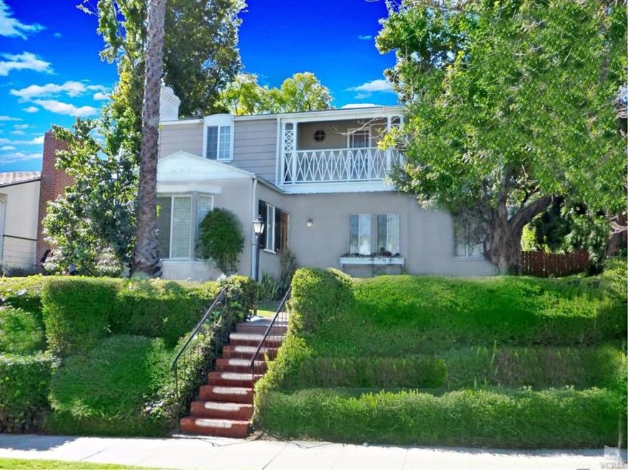 This Westwood Gem is in an Exceptional Location on an Expansive piece of Land w beautiful landscaping. Detailed craftsmanship infuses Modern touches along with a Traditional feel. 1st level: Open Floor Plan; Custom Kitchen w suburb Cabinetry, Center Island w wine fridge and newer Stainless Appliances, new copper plumbing, gorgeous Granite Counters w Glass Backsplash. Dining rm, w fireplace and a large bedroom w fireplace which opens up to a lush large grassy private yard w/ Views of the City. Original Refinished Wood Floors throughout, 2nd level: Master Suite has super custom 200 gal. Jetted Hot- Tub; and LUX shower, a Custom Office / guest rm with views.This home has Character and a super creative vibe. Same owner for over 50 years.