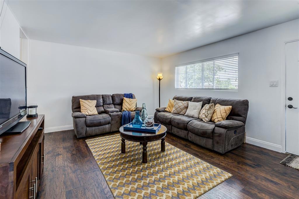 Beautiful remodeled home with new paint, new wall heater, dual pane windows, new kitchen cabinets, stainless steel sink and stove, built in microwave, quartz countertops, new laminated flooring and new electrical panel. Oversize backyard large enough for a home extension, add a swimming pool, and granny flat. Laundry & bonus room not included in SF. Side yard access for vehicles or RV. Short distance to elementary school, 125 Freeway and Spring Valley. Laundry room not included on Square footage. Garage conversion could be a 3rd bedroom or a family room, it adds about 200 SF. Permits unknown. Walking distance to Elementary School. Neighborhoods: Lomita Village Other Fees: 0 Sewer: Sewer Connected Topography: GSL