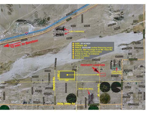 Photo of 0 Twin Lakes Dr. & Mountain View Rd., Newberry Springs, CA 92365 (MLS # TR25039390)