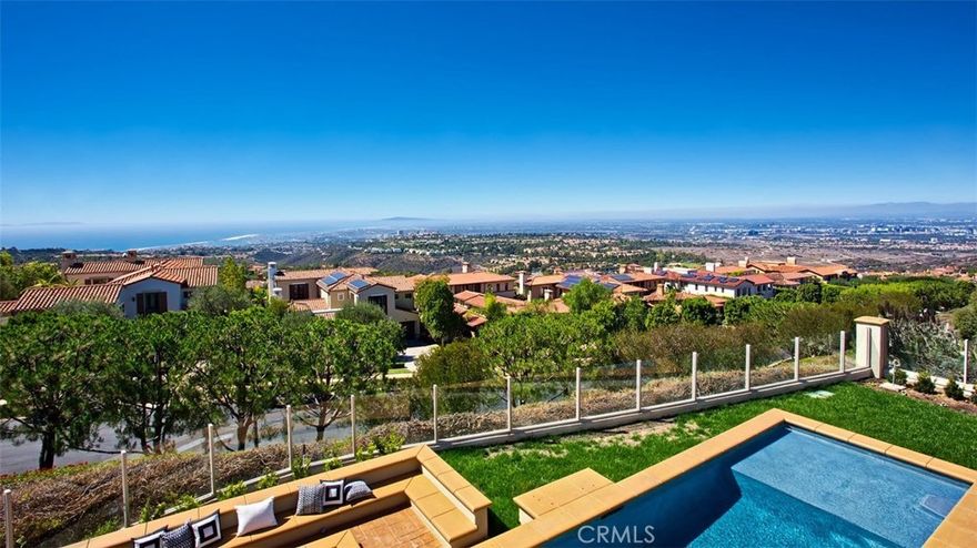 LUXURY REO...Live the luxurious yet laid-back Southern California lifestyle at this beautiful home in Ocean Heights. The exquisite property impresses with some of the best views in Orange County of the ocean, city lights, and mountains beyond. Enjoy this approximately 6,067 square foot estate in your guard-gated community that features four en-suite bedrooms (including one on the first level), plus an office that includes a closet and bath with a spacious upstairs room including closet and bath that can be used for a family room, media room, or playroom—the possibilities are endless. You will see only the finest appointments in this home, such as newer Shaker-style cabinets, a large kitchen island made with Carrara marble, three fireplaces, elegant hardwood flooring, and newer appliances. The entertainer’s backyard showcases a pool, spa, and fire pit—ideal for both intimate gatherings and huge soirees. This gorgeous, light-filled estate is ready for you to call home.