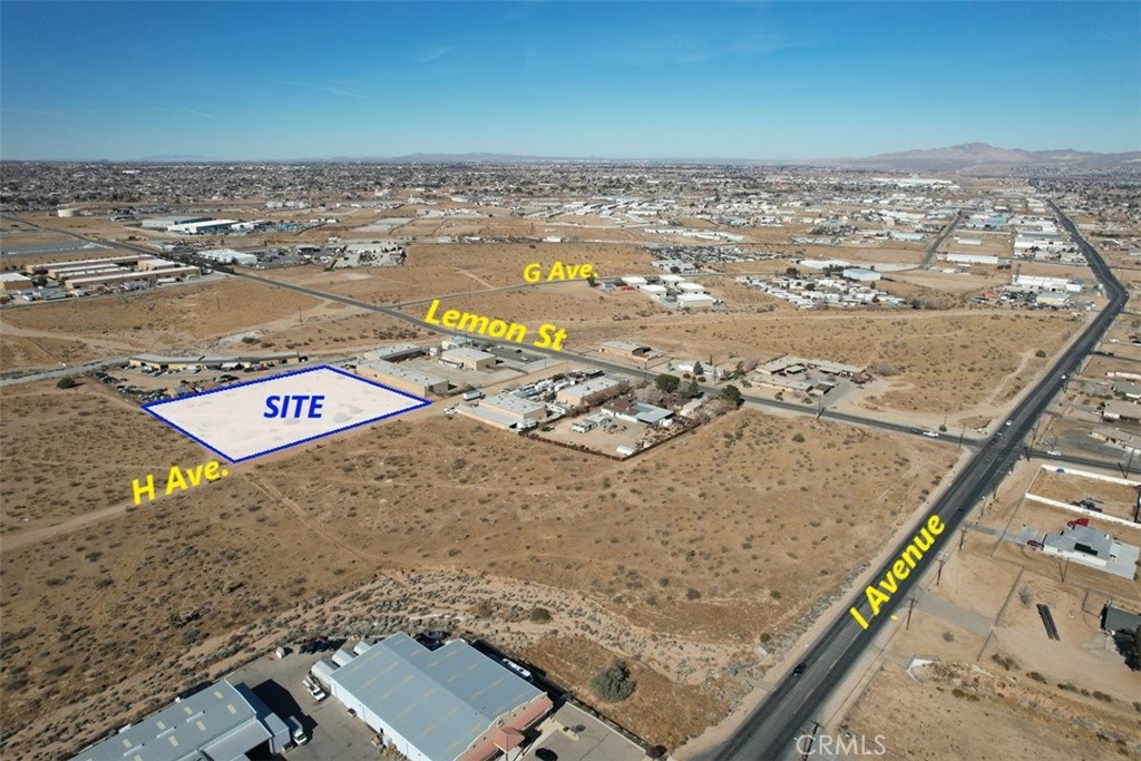 ±2.49 acres of unimproved industrial land for sale on H Ave in Hesperia; APN: 0410-021-32. Zoned General Industrial (GI) this lot will permit for the full range of manufacturing, fabrication, assembly, warehousing and distribution use types associated with heavy industrial land uses, including outside manufacturing, warehousing and storage. Water, Power, Sewer, are available nearby. Neighboring businesses include SERVPRO restoration services, High Tech Etch R&D, City of Hesperia Waste Management, Southland Pipe Corp, Classic Collision, and Universal Self Storage. This list is located centrally in the city’s main industrial park, with Bear Valley Rd and Main as direct points of access for all major transportation routes in the High Desert. Google Maps coordinates for location of the property are: 34.440583, -117.281472, Buyers are advised to verify all information contained herein. Agent and their representatives are not responsible for the accuracy of these claims.