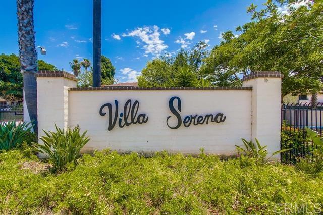Great investment opportunity or starter for a first time home buyer. Ground floor studio in the gated community of Villa Serenas. Unit offers a stackable washer and dryer. Community offers 2 pools, spas, BBQ and a playground. Close to freeways, Trolley Station, shopping and dining.