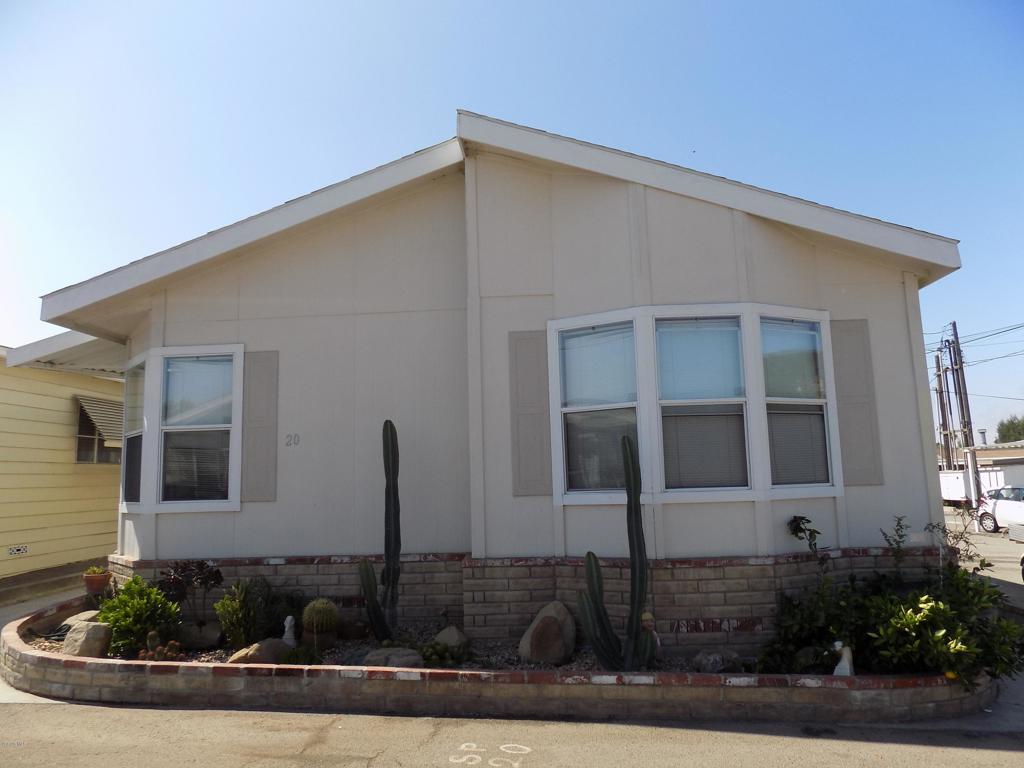 With over 1300 square feet of space, this property brings great opportunity for anyone looking to live in a family mobile home park in Ventura.Built in 2005, the sellers have done a great deal to upgrade this home; installing tile throughout the kitchen and living room, dual pane windows, and ceiling fans in both the master as well as living room. Spacious living room features a wood fireplace.Master bedroom offers abundant closet space with one walk in as well as an additional closet in the master bath. Sunken bathtub, and newly installed faucets for the dual sinks, this bathroom offers nothing but space and convenience. This home is the only one in the park WITH 4 PARKING SPACES! Schedule a viewing ASAP. It wont last long!