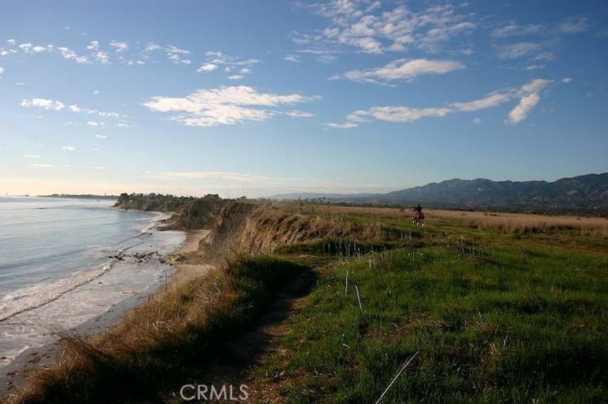 Here is a real estate development project of an oceanfront land in Santa Barbara,California.This 264.49 acres has been called several names:, The Jewel of the West ,The Jewel of The Pacific, The Jewel of California and has been ranked as one of the 4 most beautiful lands in USA..

The following brief financial study of the property along with its pictures would give the investor a clear idea about this golden opportunity.

IMPORTANT: This Pacific Oceanfront piece of land was appraised in 2007 at $106 million and the appraisal has been sent to you in a previous email..

Size of the land: 264.49 acres

Zoned for : 70 homes

Location : Pacific Oceanfront In Santa Barbara-California

Asking Price : $65 Million

Intro : It is known as one of the 4 most beautiful pieces of land 

In United State

Appraised At : $ 106 million

Note: 

It is made up of legally subdivided 6 lots yet physically it is one single lot.

Although the requirement in that location is 30% of the size of this land can be a buildable area 

being 80 acres yet the county compelled by the environmentalists to allow only 15 % being 40 acres