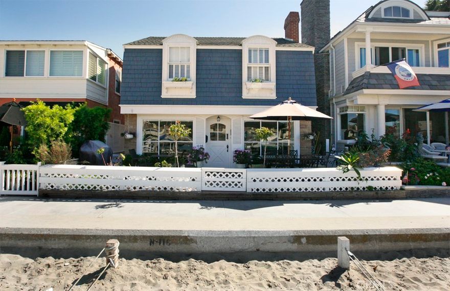 Charming Balboa Island cottage directly on the Bay and Boardwalk. Input for comp purposes.