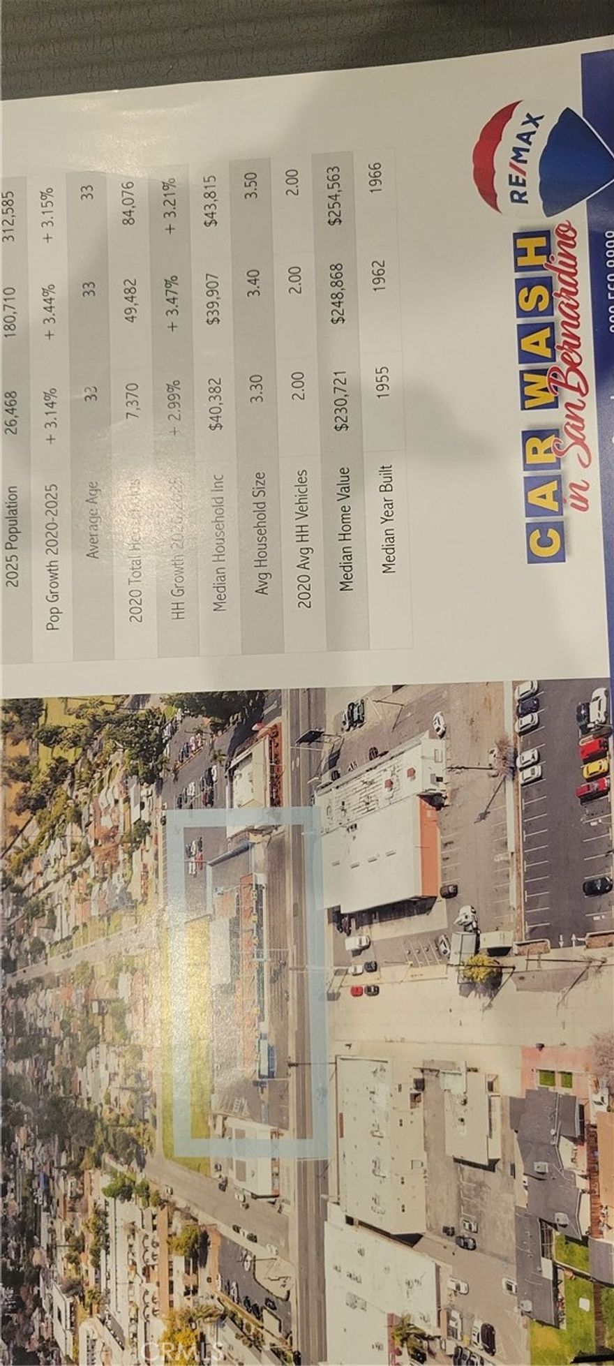 Back On The Market with huge price reduction.Location! Location! Location!. Car Wash building & business with 1 acre of land plus another almost 1 acre of commercial zoned land on Highland Ave. Development Opportunity.Busiest street & Prime location in city of San Bernardino.