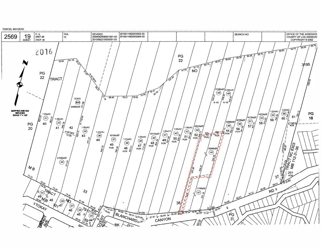 A piece of land located in Los Angeles Tujunga area. North of Foothill Blvd., Blanchard Canyon uphill residential lot. Public utilities on the street level. It has a beautiful panoramic city and mountain view. APN25690190462 Buyers to do their own due diligence regarding building and zoning.
No soils, grading reports, surveys have been done. Latitude and longitude coordinates are: 34°15'16.8"N 118°16'16.1"W