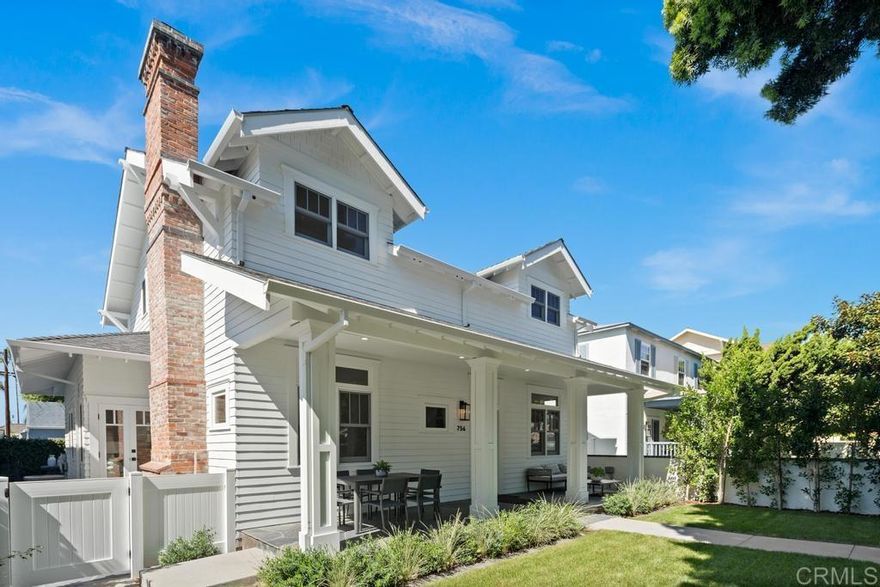 Exceedingly rare opportunity to acquire a distinctive property just four blocks from the pristine Coronado Center Beach! This meticulously remodeled estate comprises a luxurious 4BR, 2.5BA main residence adorned with designer fixtures and finishes and three legal 1BR/1BA rentals nestled behind. The main house boasts an expansive front yard and a wrap-around porch, offering ample outdoor space for hosting summer soirees with a touch of sophistication. Luxuriate in the allure of a first-floor master suite, a captivating wood-burning fireplace in the living room, and an inviting front porch that sets the tone for coastal elegance. Ideal for the discerning owner occupant, envision a year-round residence in coveted Coronado or maintain a pied-à-terre while enjoying income from the rental units behind. The allure is completed by four single-car garages, ensuring both convenience and exclusivity. Each of the additional 1BR/1BA units, separately metered for efficiency, presents an excellent income stream or a haven for hosting guests or family. With mini-splits and in-unit laundry enhancing each dwelling, these residences are ready for move-in. Revel in large private patios on the ground level and secluded decks above, showcasing the ideal outdoor living. This property, zoned R-3, not only stands as an excellent investment but also holds the promise of future development opportunities. Rarely does an opportunity of such distinction and versatility emerge—truly, a treasure trove for the astute investor seeking both immediate returns and long-term potential. Embrace this ready-for-move- in masterpiece and unlock the doors to a lifestyle where luxury meets investment prowess.