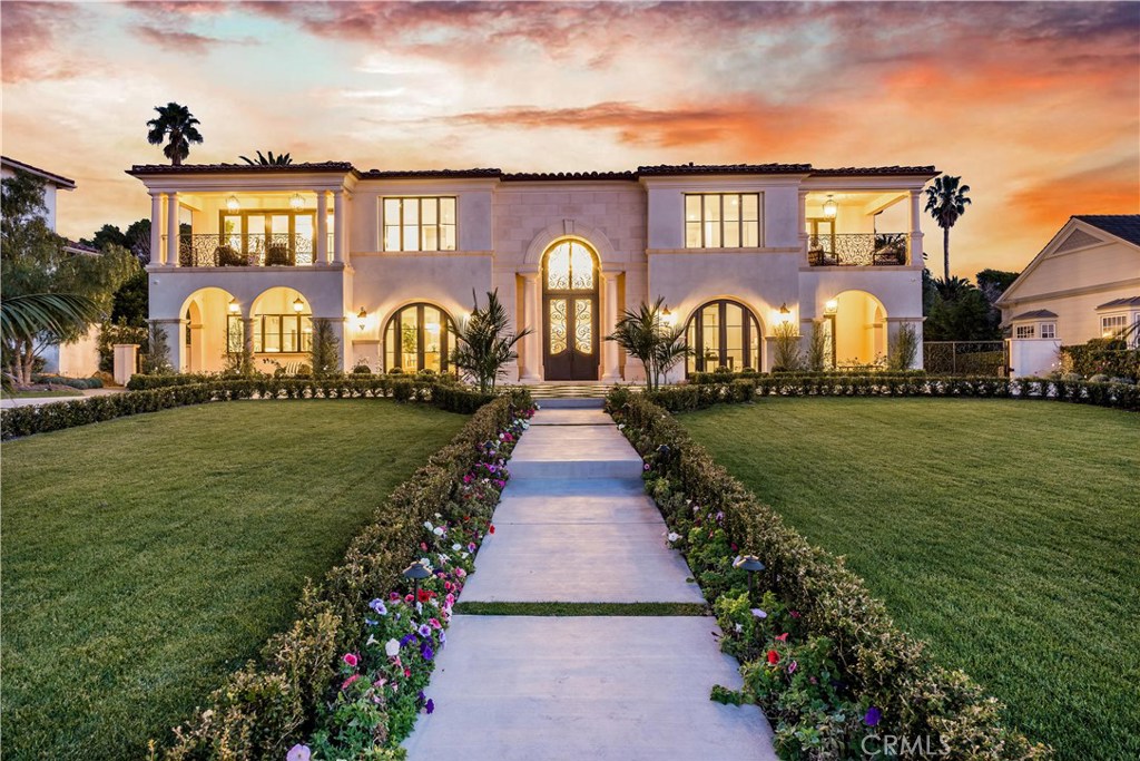 This new-construction grand estate will inspire dreams of a Tuscan Villa & sits on over 1/2 an acre on the most prestigious street in Palos Verdes. Upon entering you are immediately welcomed by an awe-inspiring 2 level entry w/ dual staircases & custom wrought iron railings & accents. Imported Carrara marble tastefully accents much of the home. The house flows in such a manner that inspires both community & intimacy. Light seems to flow in from every angle. The entry level has an office, a bedroom & includes one of the most impressive home theaters that could grace a residence. The large "Chef's" kitchen serves as a welcoming gathering spot for guests & encourages amazing culinary creativity. There is a bar area & a glass enclosed wine room that will act to provoke conversation. The other 5 bdrms are on the 2nd level and all 6 bdrms are en-suite. The 2nd level is accessed through 1 of 3 staircases or the elevator. The ocean view main bdrm is positioned on its own wing of the home. The main bdrm & bath are exquisite & are equally complimented by one of the most impressive master closets imagined. The backyard will inspire the most discerning entertainer with a covered sitting/conversation area w/3 outdoor fireplaces(Included in the total Sq Ft), enviable outdoor kitchen/eating area & refreshing Pool & spa. This home is truly a vision formed only by the most passionate of artisans. These notices are the rules of entry per CA regulations: https://tinyurl.com/VistaSIRRulesofEntry