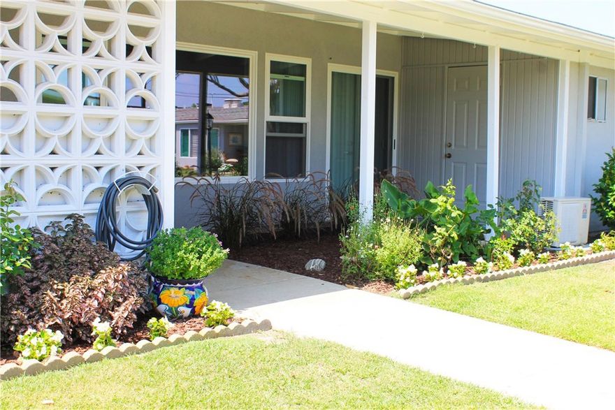 Serene, open and spacious home in well-maintained Mutual 2. Newly painted, and new flooring, this east-facing, lovely patio home is waiting for you! The private walkway to the large patio is perfect for entertaining. Both bright and sea-breezy, you will find yourself spending much of your time here. 

The garden area affords you the opportunity to grow flowers, herbs, and veggies to your heart’s content. The view looking out, is one of the greenbelt area and the privacy of not looking into anyone's home. 

Inside you will find muted shades of blue for that calm feeling. Lots of room to entertain friends and family. The second bedroom is large enough for both an office and guest room. A slider in the office/guest room allows you to venture into your garden and patio area for that nice cup of coffee. 

The windows were recently updated and are double paned. There is A/C, 2 skylights, and a custom front door.

The inner, central east-facing location gives you both the convenience of walk ability but far enough off the main roads that you feel you are in your own little piece of paradise. Close to the beach, shopping, and Public transportation.