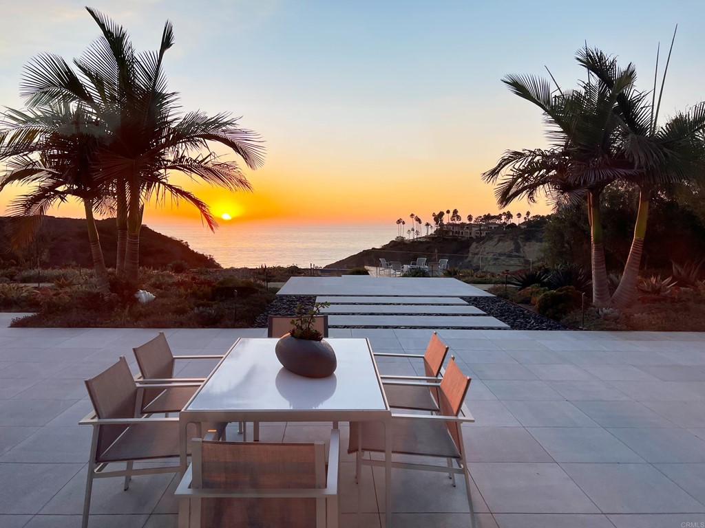A rare opportunity!! This spectacular offering sits prominently on the ocean bluff of La Jolla Farms with forever views to the Pacific and our spectacular sunsets. Recent new construction sitting on one usable acre but with these amazing attributes: 1. Privacy: Gated secure entrance with gorgeous inviting landscape on street side. 2. Single level living: So unique for La Jolla- a flat site which was architecturally designed to enhance all views but also within the security of this compound. 3.Contemporary Design: Unique modern feel with tons of glass exposure for bright light and open air feel, just nothing like this in La Jolla! 4. Courtyard and pool: Spectacular for entertaining in the private confines of your personal resort. 5. Multi-use floor plan: Beautiful guest facilities privately placed on the property but many rooms can be guest suites or used for projects, artist studio and more. Complete independent exercise facility- again with Pacific Ocean at your front door. 8. Substantial parking plus two independent two car garages. This estate lacks nothing- words cannot do it justice-look at the pictures included here and realize the property would be hard to duplicate.