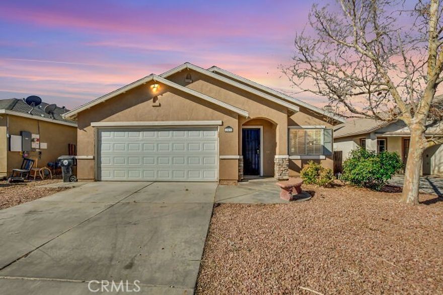 Freshly Painted, Landscaped, and Ready for You!

Welcome to this 3-bedroom, 2-bathroom home, where the only thing missing is you (and maybe your pet, your couch, and that weird lamp you refuse to get rid of). Freshly painted inside, this beauty is looking sharp and ready to impress—

Step inside to a spacious  living area, perfect for entertaining, binge-watching your favorite shows. The kitchen has plenty of cabinet space,  and just the right amount of counter space for you to finally attempt that recipe you saw on social media.

The primary suite is your private escape, complete with an en-suite bathroom so you don’t have to share with guests (or tiny humans). The two additional bedrooms are great for family, a home office, or finally setting up that gym you keep telling yourself you’ll use.

Outside, the freshly landscaped yard brings curb appeal. The backyard is perfect for BBQs, lazy Sundays, or just standing outside pretending you know how to garden.

Located near schools, parks, shopping, and dining, this home is as convenient as it is charming. So don’t wait—schedule your showing!

All information deemed reliable buyer to do their own due diligence and inspections Eves will be painted by the close of escrow.