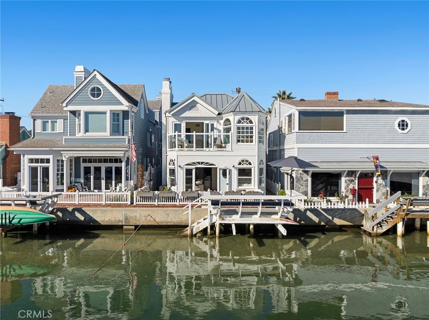 This 5 bedroom, 4 bathroom two-story is a stunning Balboa Island property with a waterfront patio, private sitting dock, enclosed interior patio with brand new Coleman gas grill and smoker to enhance your al fresco dining experiences.  The newly remodeled chef’s kitchen boasts marble counter tops, a subzero refrigerator, Viking, Wolf microwave, gas top stove and oven, Bosch dishwasher.  The home comfortably sleeps 8-10 with a children’s bunk room to accommodate two.  Two-car enclosed garage with EV charging.  An additional parking spot on the side of the property is also available for a third car. Laundry/mud room with brand new luxury washer and dryer. Home is fully furnished with luxury furniture and bedding to mirror the comforts of home while enjoying your vacation on historic Balboa Island!  NOTE: $30,000 is the rent for an ""Off SeasonMonth", $40,000 is for "High Season Month."

$14,600 is a weekly high season week; Off season weeks are $11,300 per week.