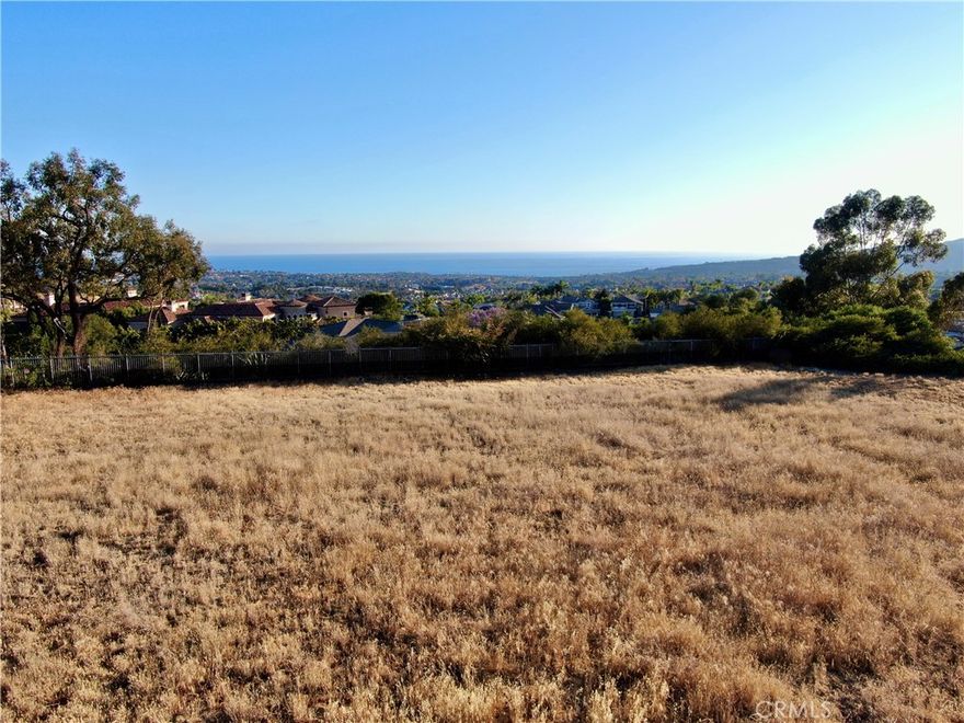 1.735 ACRES with OCEAN, CATALINA Island, & Sunset views! This rare one-of-a-kind property lies within the prestigious gates of BEAR BRAND RANCH, in Laguna Niguel, Orange County, CA.  This parcel is one of the last remaining lots of its huge size. A blank slate of opportunity!  Approximate 1 acre building pad. Preliminary plans were drawn for a 26,000 sq. ft. Italian Renaissance style mansion, complete with lavish pools, sprawling gardens, and 6-car garage. If not your families style, submit plans for your own approval. Ample room on this amazing lot for whatever you desire and your family deserves!  An incredible panoramic ocean view with Catalina in the distance on one side and snowcapped mountains on the other. The natural beauty of coastal California is on full display year round. Bear Brand Ranch is a Luxury community that consists of 127 private residences that are unique in both design and architecture. Twenty (20) acres of greenbelt, lush landscaping, and quiet walking trails run throughout this upscale, hilltop, gated community. TWENTY-FOUR-HOUR SECURITY with GUARDS at both gates conveniently located off Camino Del Avion and Golden Lantern. Ensures both privacy and security. Only minutes from opulent coastal resorts, including Monarch Beach, Ritz Carlton and The Montage, from Laguna Beach to Dana Point. World renowned Orange County beaches, golf courses, 5-star restaurants, award winning schools, and designer shops right in your own backyard.  4 Inspiration Point is befittingly named and truly beyond compare.  Imagine your family living here in a brand new custom home in this ultimate safe and secure home location!  MUST SEE!