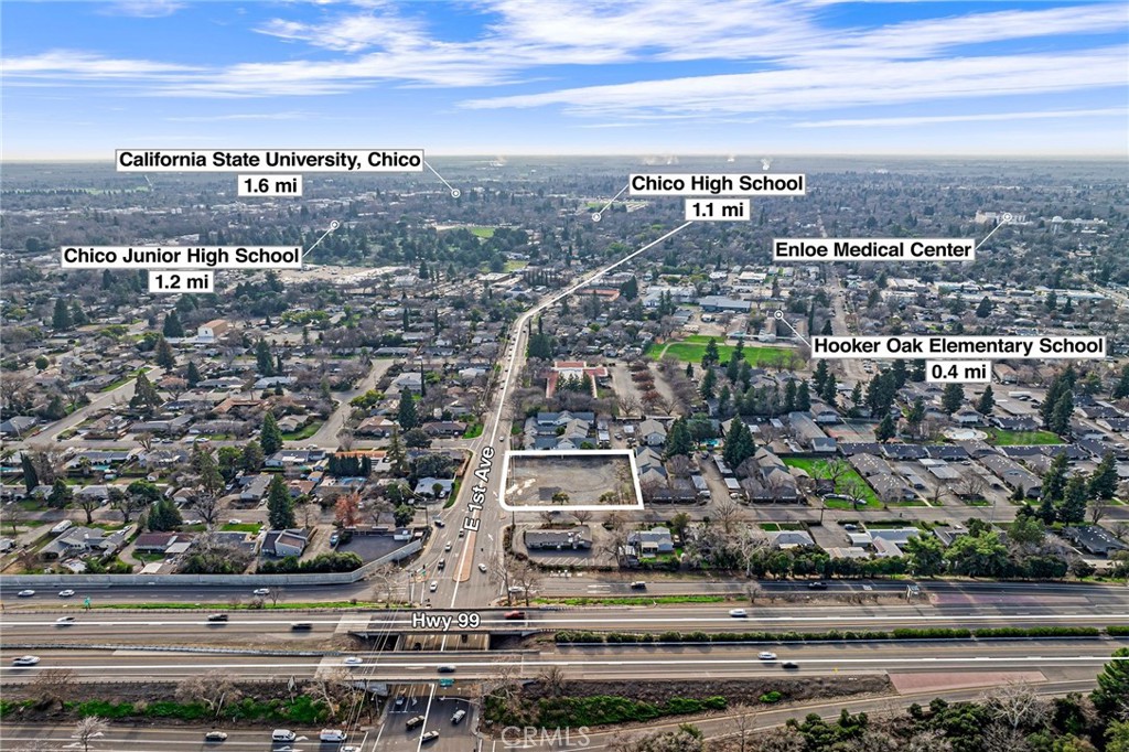 Landlord is looking for a tenant to Build to Suit on one of the best corners in Chico! Power onsite and city services on street. The property is zoned OR (Office Residential) and is primarily intended to implement the Office Mixed Use land use designation. Permitted uses can include: medical offices, churches, fitness clubs, museums, schools, assisted living, live/work, convalescent care homes, drug stores/pharmacies, grocery stores, restaurants, banks, bed and breakfast, day care facilities, financial services, community gardens, dental offices, medical services, and more. Photos include a floor plan concept similar to the location at 1350 E 9th Street in Chico, which can be for single tenant or multi-tenant. Landlord is open to other possibilities as well.