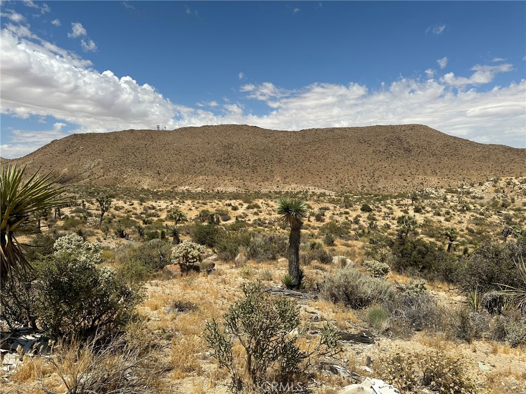 Unleash your imagination and create an extraordinary luxury vacation retreat with this remarkable land offering, boasting million-dollar views that will leave you breathless. Nestled atop a picturesque hill, this expansive 5-acre parcel presents multiple ideal sites for building your dream getaway.
Multiple possible sites to build. 5 acres on the top of the hill with panoramic views of the valley, Joshua Tree National Park, the Mesa's and the city lights. There is a slab from a homestead cabin and the tax rolls still show the 200 odd sq. ft. from the cabin. Water and Electric are nearby. Please call for directions.