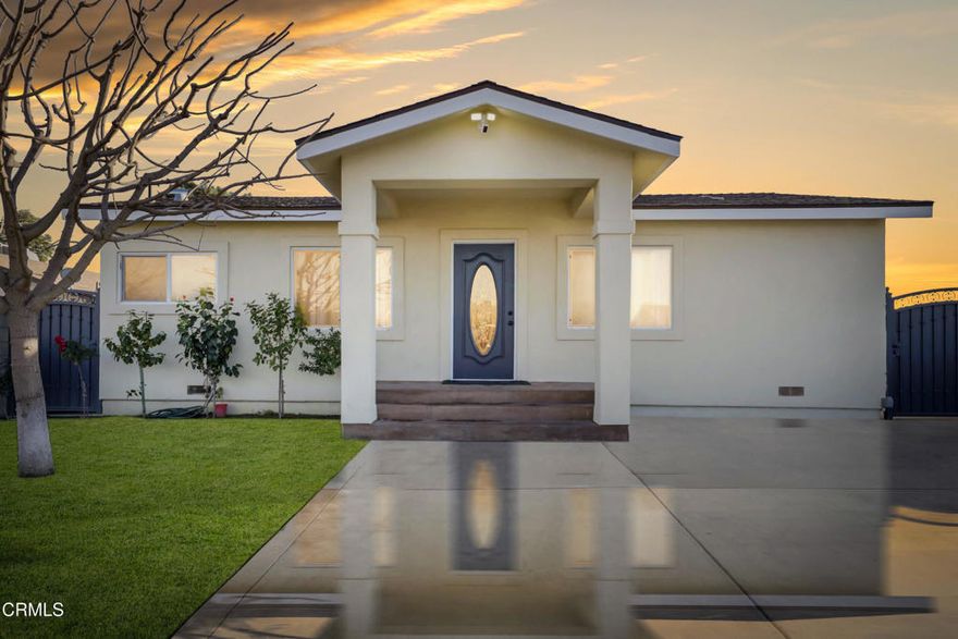 Seller is motivated! Step into this charming and beautifully upgraded 4-bedroom, 2 bathroom home in Bakersfield, featuring new flooring, fresh interior & exterior paint, updated plumbing & electrical, and brand-new drywall throughout! Enjoy energy efficiency with double-pane windows and stay comfortable year-round with a new roof & HVAC system. The exterior boasts new fencing, a covered patio, fresh concrete, and a charming front porch--perfect for relaxing outdoors. The oversized driveway fits approx. 6 cars, plus additional gated parking for extra space. The backyard is a true paradise, featuring guava, nectarine, peach, avocado, lemon, orange, cherry, apricot, and quince trees, which will aim to boost your immune system with organic produce year-long. Move-in ready and waiting for you! Schedule a tour today before it's too late.