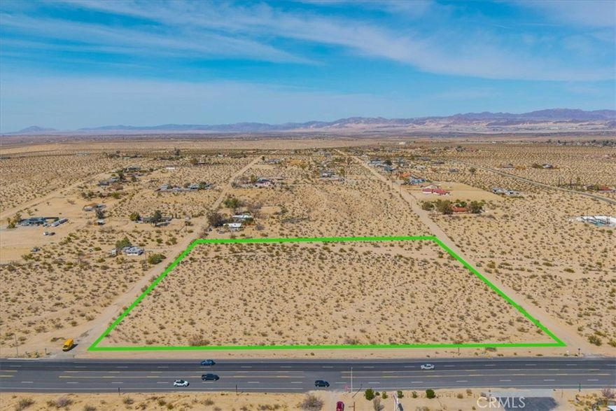 This expansive 8.67-acre lot offers an incredible opportunity to build your dream home, business, or investment property in one of the most desirable neighborhoods. With valuable highway frontage, the property boasts excellent visibility and accessibility, making it perfect for residential or possible commercial development. Property Features: Size: 8.67 acres, Highway frontage for easy access and exposure, Electric and water utilities nearby, Located in a highly sought-out neighborhood, Close to downtown 29, Project Phoenix and the breathtaking Joshua Tree National Park 49 Palms Oasis Trail. With its prime location and convenient utilities nearby, this lot is ready for your next project. Don’t miss out on this exceptional opportunity to own a piece of prime real estate in a rapidly growing area.