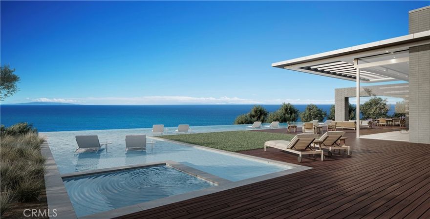 Drive into the private Case Court and you are greeted by its architecturally striking gatehouse, which joins the ranks of Malibu’s iconic guardhouses. The Flat House is secluded from the rest of Case Court as it is perched above an untouched, protected canyon. This estate offers expansive, unobstructed, ocean views of the Santa Monica Bay and Catalina Island, soaring 13-foot ceilings, terrazzo floors and a bespoke Bulthaup chef's kitchen. Glass walls invite the shimmering blue ocean, skies and canyon into the bedrooms and the dramatic great room that opens to an expansive deck with a 100-foot infinity pool and cabana. A world-class abode built to the most exacting specifications in an uber-exclusive community beyond compare.