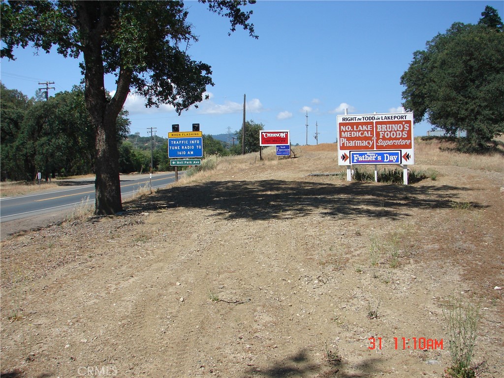 Three acres M/L (two contiguous parcels) fronting on State Hwy 29 one block West of the 29/53 intersection in Lower Lake. County of Lake assessors office shows the size of both parcels at 3.159 acres. This is one of the busiest traffic intersections in Lake County. Both parcels are zoned CH (highway-commercial) Potential uses include travel-oriented commercial uses: such as restaurants, convenience stores, hotels, gas stations, etc. Excellent visibility from both directions on State Hwy 29. Access is from State Hwy 29 and Bray Ln which borders the property on the North side and runs parallel with Hwy 29. Parcels have a gentle upward slope with some prior grading/leveling for future development. Listing also includes adjoining parcel at 9570 State Hwy 29, Lower Lake APN 012-027-16.