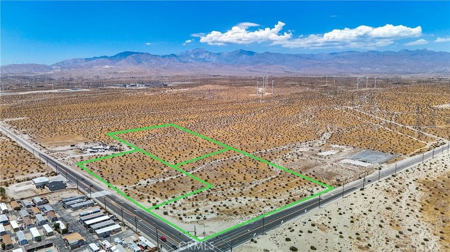 Commercial Property: Discover the perfect investment opportunity with these 3 commercial lots, totaling 15.68 acres, situated on the highly trafficked corner of Dillon and Indian Canyon. With MSC zoning, these prime parcels offer endless potential for development. The strategic location ensures excellent visibility and accessibility, making it ideal for various commercial ventures. Don't miss out on this rare chance to secure a significant presence in a thriving area.