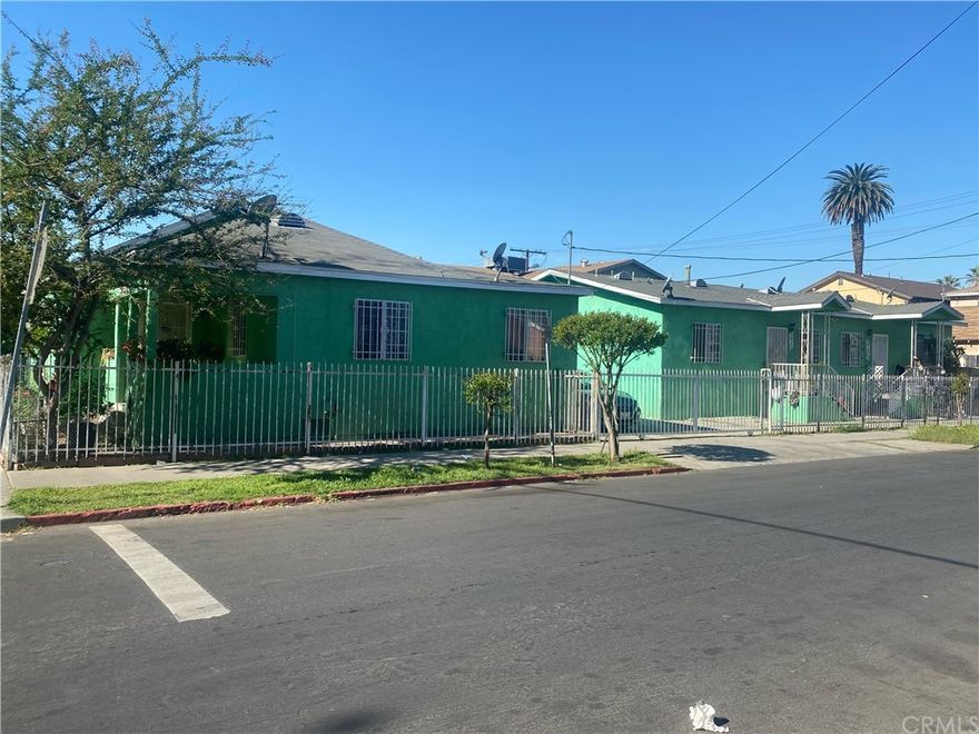 Stop the car! This triplex is a great opportunity for you to live in the front house and continue renting the back 2 units. Long time tenants currently paying approximately $2,900. Main house features 4 bedrooms, 1 bath, large living room and spacious kitchen. The two back units are identical and are each 2 bedroom/ 1 bath. Add this property to your investment portfolio and rent the front unit too. You have options with this money maker. Call to set your appointment today! This property will go FAST!