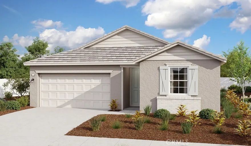 A charming covered entry welcomes you to this beautiful Amethyst floor plan. Inside, you'll find an open great room, an impressive kitchen featuring a center island with quartz coutertops, a walk-in pantry, and an adjacent dining nook. A beautiful primary bedroom with private bathroom and large walk-in closet is separated from two spacious secondary bedrooms. Additional highlights includes a second bathroom, a central laundry, a mudroom, and a 2-car garage. Come and see this home today. Enjoy the McSweeny neighborhood parks, resort-style pool, basketball courts, fitness center, sauna, and an outddoor BBQ plaza. Shopping, dining and entertainment are all in close proximity.