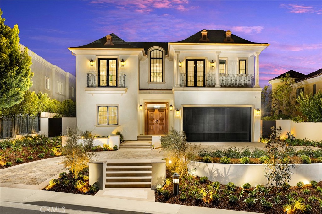 Welcome to your dream home in the prestigious Mulholland Estates Community! This stunning brand new construction of 2022 French Provincial Manor sits on a sprawling one-half acre lot, boasting over 7,000 sqft of luxurious living spaces with unparalleled attention to detail and exquisite finishes. As you enter, you'll be greeted by a soaring ceiling with skylight in the foyer, leading to a formal living room with a marble fireplace, a home office with coffered ceilings and custom bookshelves, and a formal dining room with a multi-hundred bottle wine cellar. The elegantly designed family room features a marble fireplace and overlooks the professionally landscaped backyard, complete with a sparkling pool/spa and panoramic view of the city lights and canyon. The chef's gourmet kitchen is a culinary masterpiece with an enormous center island, top-of-the-line appliances such as Wolf and Sub-Zero, a prep kitchen, and walk-in pantry. An en-suite bedroom completes the first floor, perfect for guests or as a private retreat. Upstairs, the luxury master bedroom boasts its own private staircase with plenty of space and a sitting area. Dual walk-in closets for him and her lead to the elegantly designed bathroom with marble flooring and walls, dual vanities, and a marble steamer shower. The private balcony is the perfect place to relax and enjoy the breathtaking city light and mountain views. Three generously sized en-suite bedrooms, a laundry room, and custom shelves as the owner's art gallery complete the second floor. Extensive use of wood flooring and crystal chandeliers add to the sophisticated ambiance, while the music system, light system, and temperature control system can all be controlled by the touch of your phone. The backyard features a covered patio, perfect for outdoor living and entertaining. With 24-hour gated guard security, this world-class French Provincial Manor is the ultimate in luxury and privacy. Don't miss out on this incredible opportunity to own a piece of paradise in one of the most sought-after communities in Beverly Hills!