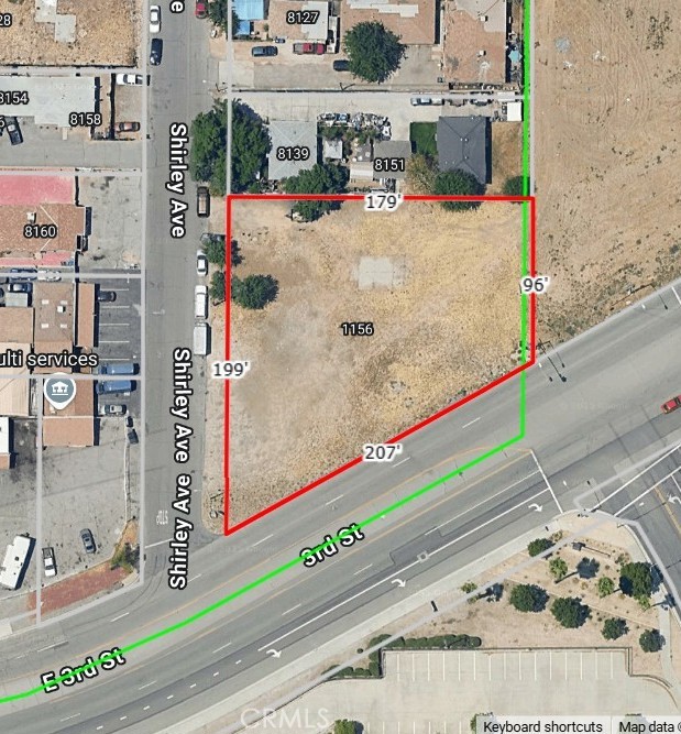 THIS PROPERTY OFFERS 207' OF 3RD STREET FRONTAGE.... THIS IS 3 CONTIGUOUS PARCELS ON THE NORTHEAST CORNER OF 3RD STREET AND SHIRLEY AVE., DIRECTLY ACROSS FROM THE FRONT GATE OF THE SAN BERNARDINO INTERNATIONAL AIRPORT IN THE CITY OF HIGHLAND, CA.... THIS PROPERTY IS OFFERED WITH TWO OTHER VACANT LOTS ON THE SAME BLOCK.... TOTAL OF 5 LOTS ON ONE BLOCK.... SEE SUPPLEMENTS.