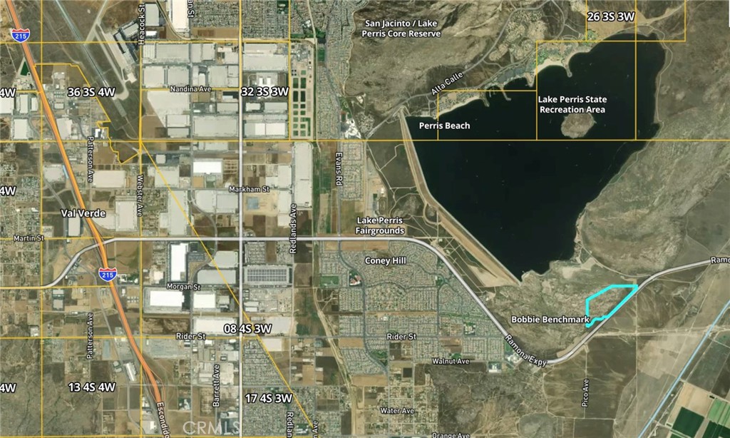 Beautiful and scenic, this 67± acres on Ramona Expressway is right next to Lake Perris State Park, offering a rare opportunity to own a highly desirable piece of land in a prime location. With the county making significant improvements to Ramona Expressway, this property is perfectly positioned for growth and investment. Ideally situated near schools, shopping centers, and Lake Perris, it’s a haven for outdoor enthusiasts—enjoy fishing, hiking, horseback riding, biking, or simply relaxing on the beach.
Zoned R-A-5 (primarily residential, with potential for other uses under the zoning classification), this property offers endless possibilities. Flexible zoning, breathtaking views, and a strategic location combine to make this land a true gem with unparalleled investment potential. Don’t miss this unique opportunity!
EMWD MAIN WATER LINE IS ACROSS THE STREET AND POOWER LINES.
!!!SELLER MAY CARRY WITH 1/2 DOWN!!!
