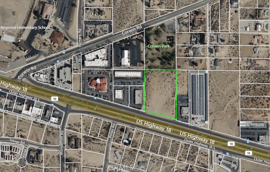 Opportunity to Build on this vacant land which backs up to Corwin Park This property is offering almost 3.6 acres of prime real estate situated in the
Medical District of Apple Valley California, East of Providence Saint Mary's Hospital. This Office Building Development Project is on approximately
3.6 acre. This Project is has a plot plan for review. This Project has four buildings to be built in three phases with a total of 43,755 sq ft. Call for details!