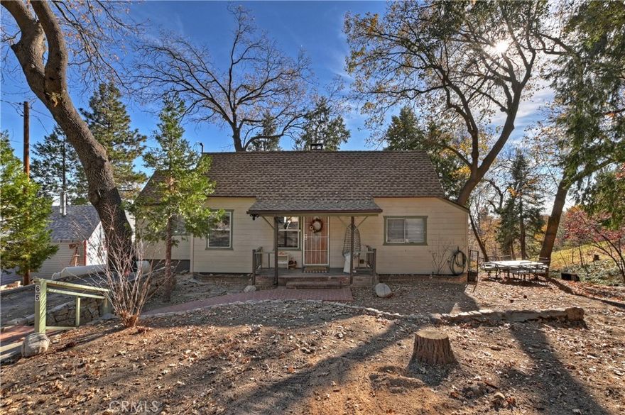 Affordable mountain getaway on an oversized 1/3+ acre lot! The private and quiet location in Smiley Park Country Club offers great year round access with an easy 15 minute commute to Highland with the club house and beautiful pool being right out your front door! The easy living design features the living room with a fireplace, dining area, kitchen complete with a laundry area, 2 bedrooms and a bath with a walk-in shower. Surprise pull down stairs lead to a private getaway/office/kids game room. There’s a deck to enjoy barbecuing and time with friends and family while you overlook the beautiful grounds suitable for play areas, pets or gardens. Not too many like this one available, come up and take a look!