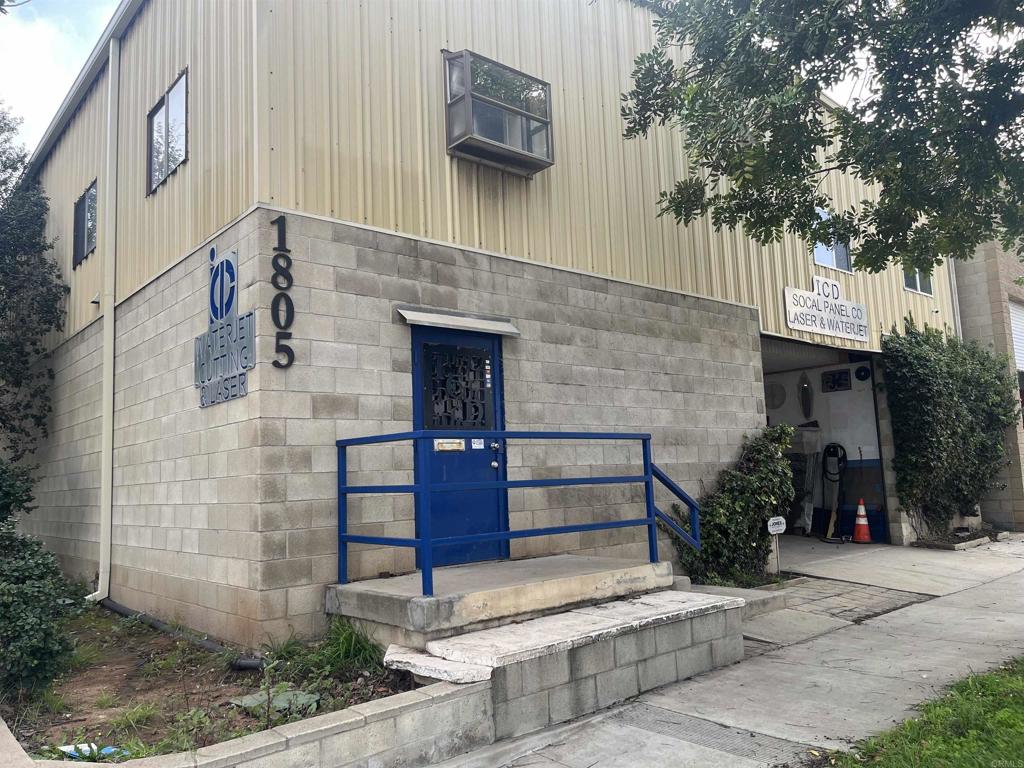 Rare Industrial-Zone Facility West of the I-5 near US Navy, NASCO, and Downtown San Diego at prime corner location with pass-through to alley. Good condition facility with heavy power, New 13.4kw Solar panel system, Clear-height 22 feet, recent office remodels. Located in a HUB Zone! Private Fenced rear yard with 4 parking spaces, 5 Offices, 2 bathrooms, 2 large roll-up doors, 2nd floor offices and mezzanine included in Square Footage (approx 1,000 S/F), and excellent features for any Owner/Operator, or small or large business. Recent Clean Phase 1 Environment Study! Recent Building Improvements include: New Water Meter, New Water Supply Main, New 13.4kw Solar panel system, Office Remodels, electrical upgrades, & new roof seal-coating. Power: 3-phase, 600 amp+, 240 Volt service, and 2 'Step-up' transformers for 480 volt service (included with sale). MM Industrial Zoning allows diversity of businesses (see attachments), seller to leave some office furniture and fixtures including security system & cameras (negotiable). Approximate office sizes = 2nd floor Corner (with private bathroom) = 143 s/f, 2nd floor GM office = 216 s/f, 2nd floor Accounting office = 100 s/f, 2nd floor Break Room/office upstairs = 253 s/f, 2nd floor Mezzanine area = 275 s/f, Break room/area (below steps) 200 s/f, Main bathroom/closet/room = 100 s/f (Total office s/f = ~832) No Sign - Do Not Disturb Tenant -
