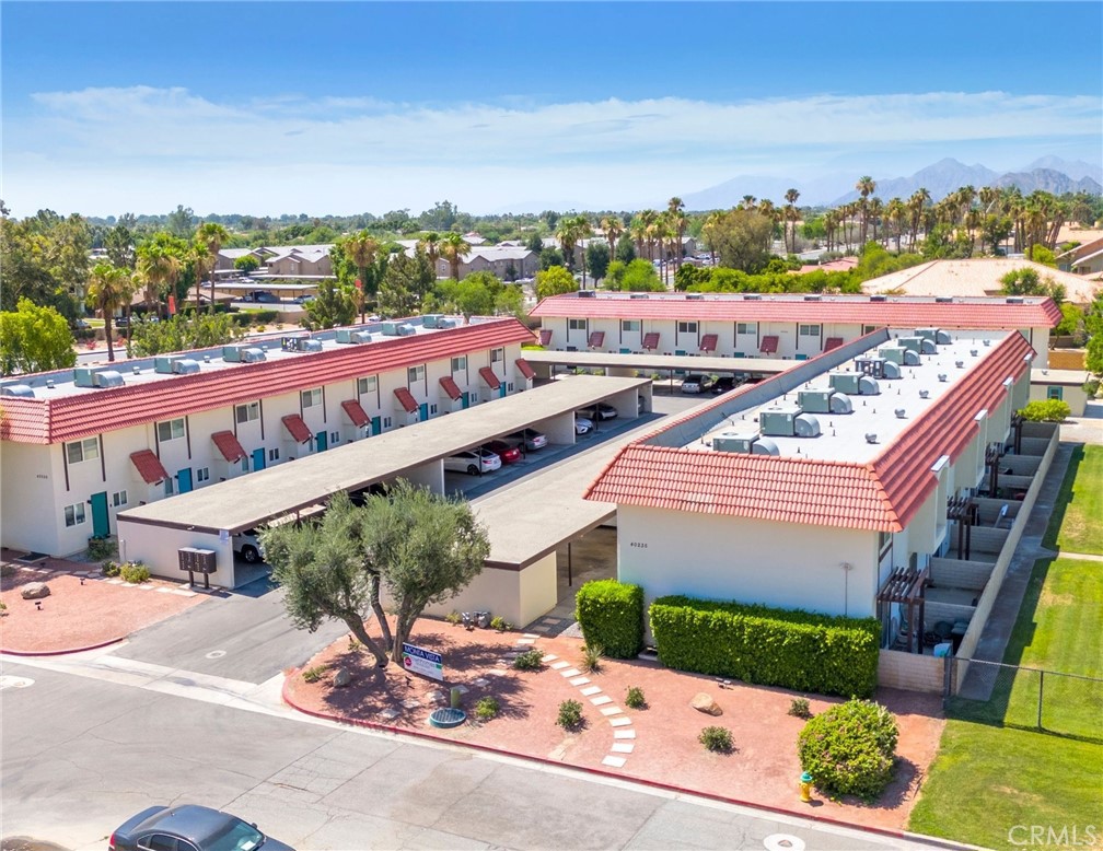 We are proud to present an exceptional opportunity to acquire the Monta Vista Townhomes, a meticulously well kept 24-Unit multifamily property situated between Country Club Drive and Washington Street on 40235 Harris Lane in the city of Palm Desert. With each unit having its own individual parcel number, this property has ±24,360 of rentable SF and is situated on a generous ±143,312 SF lot. Property is eligible for short term rental permits and is located in the R-3 Zone.
Palm Desert boasts sunshine most of the year creating consistent demand for rentals due to the steady influx of residents. 40235 Harris Lane offers a central location with convenient access to public transportation and the 10 Freeway, in addition to a variety of retail centers, high-end restaurants, shops and resorts catering to diverse needs and providing excellent entertainment options for residents.
The desirable Monta Vista Townhomes feature large, open-style floor plans with upgraded fully equipped kitchens with stainless steel appliances, modern fixtures, vertical blinds, central AC/heating, washer and dryer hook-ups, private patios and a combination of stylish plank wood and carpet flooring throughout.
The property boasts a combination of desert and lush landscaping with lovely mountain views, covered carport parking, laundry facilities, private dog park, tennis court and a luxury resort style pool and spa.
The Monta Vista Townhomes is a stable income-producing asset in the Coachella Valley, promising a strong return on investment. Whether you’re a first-time investor seeking to enter the market, a seasoned investor looking to expand your portfolio, or considering a 1031 Exchange, this property offers exceptional stability and long-term value.