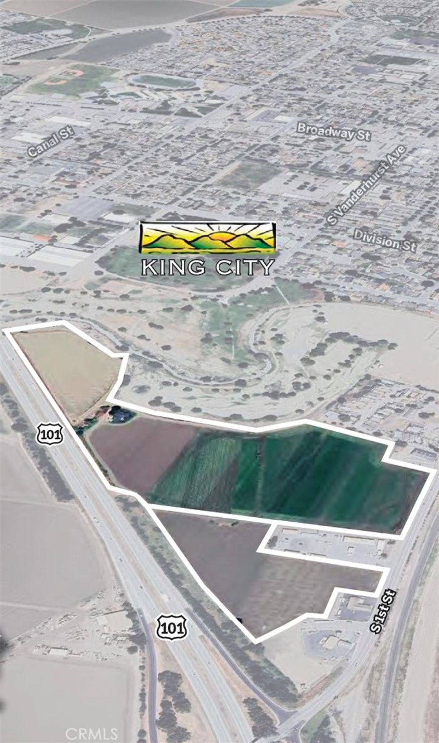 41± ACRES FOR SALE – MIXED-USE DEVELOPMENT SITE (KING CITY, CA - MONTEREY COUNTY)

One of the last large development sites in King City, this property is designated as an Opportunity Zone for mixed-use retail/commercial, residential, and visitor-serving (hotel) development. King City, known as the gateway to Monterey County, is a business-friendly community with a growing economy.

This prime multi-use property features extensive Highway 101 frontage and is conveniently located near a highway exit leading to downtown. Currently used for agriculture (row crops), the property includes one single-family home in excellent condition. The city continues to invest in infrastructure and streetscape improvements, further enhancing its appeal. King City is a thriving community in Southern Monterey County wine country, located near two growing military installations—Camp Roberts and Fort Hunter Liggett, one of the U.S. Army’s largest active training bases. Demand for retail and housing is increasing, with residential development expanding throughout the city. The property also serves as a gateway to Pinnacles National Park, one of the country’s newest national parks, and is poised to benefit from the upcoming AMTRAK train service and station—an exciting first for the city. Strategically positioned equidistant from Salinas and Paso Robles, the site offers breathtaking mountain views and exceptional development potential.



General Plan Land Use Designation and Zoning Designation:

• Zoning designations are Highway Service and Single Family Residential

• General plan designations are Planned Development and Highway Service Commercial



#  #  #