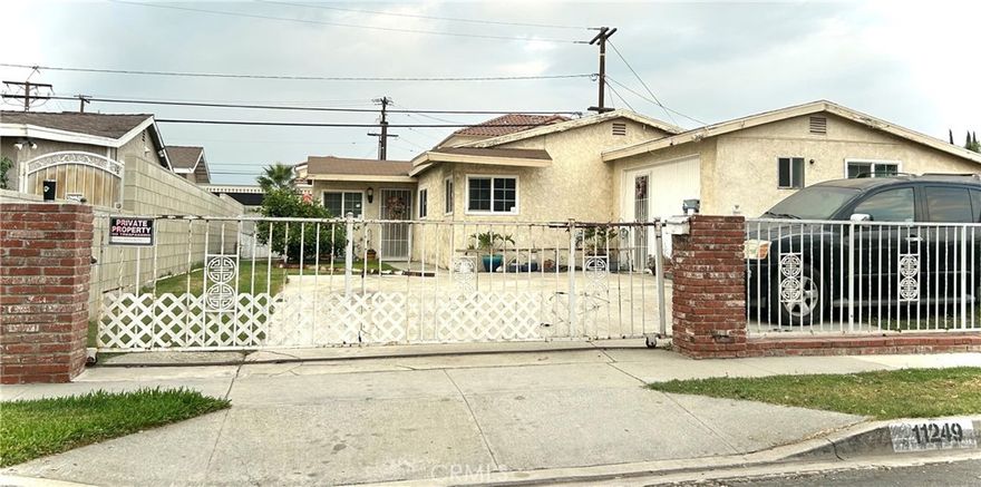 Great Investment Opportunity in the City of South El Monte!

This charming property features 4 bedrooms and 3 bathrooms, including a spacious back porch and a 2-car garage (garage was converted long ago into a large primary bedroom with an additional bathroom—permit status unknown). The generous driveway offers plenty of parking, with room for an RV alongside the home plus long driveway with space for up to 3 cars.

With its versatile layout, this property offers tremendous potential for expansion. For example, you could add two bedrooms above the garage (with permits) and convert it into an ADU for rental income, or transform the back patio (with permits) into additional living space or bedrooms.

Conveniently located with easy access to Downtown Los Angeles, local shops, restaurants, entertainment, public transportation, and major freeways, this home is ideal for investors seeking both value and opportunity. Drive by only. Please do not disturb the occupants. Cash offers only. Property being offered with occupants, providing immediate rental income potential.
