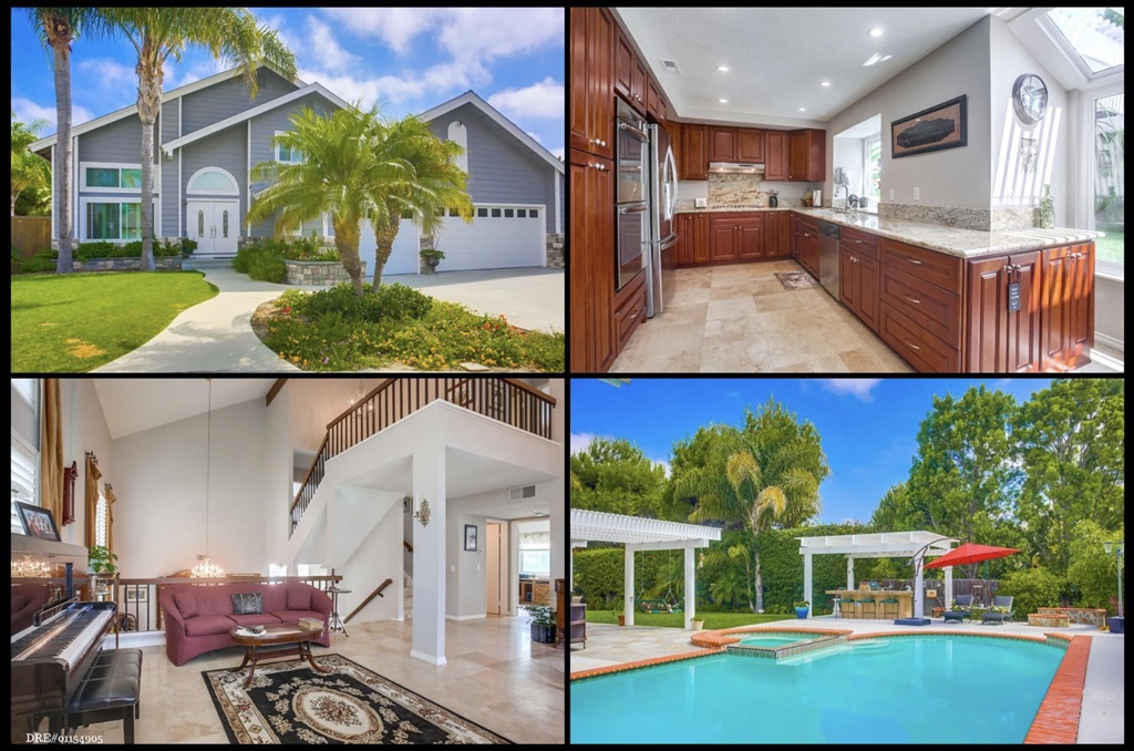 POOL HOME! GUAJOME LAKE! END OF CUL DE SAC! 3 CAR GARAGE! ENTERTAINERS BACKYARD! Across from Guajome Regional Park & Lake! Excellent curb appeal with palm trees and a low maintenance front yard. Inside, the home features vaulted ceilings. Three stories with tile flooring. Plantation shutters and recessed lighting make the home feel modern and cozy. Stainless steel appliances and granite countertops give the kitchen a clean and sophisticated look. Close to shopping centers and HWY 76. POOL HOME! GUAJOME LAKE! END OF CUL DE SAC! 3 CAR GARAGE! ENTERTAINERS BACKYARD! Across from Guajome Regional Park & Lake! Excellent curb appeal with palm trees and a low maintenance front yard. Inside, the home features vaulted ceilings. Three stories with tile flooring. Plantation shutters and recessed lighting make the home feel modern and cozy. Stainless steel appliances and granite countertops give the kitchen a clean and sophisticated look. Tons of counter space plus a convenient island for extra seating. Enjoy a walk-in pantry/wine cellar plus double ovens and recessed lighting. Fireplace and recessed lighting in the family room with direct access to the backyard. Upstairs, the master bedroom has a gorgeous bathroom with a separate soaking tub and shower. Outside, the private backyard offers a built-in BBQ with seating under a pergola. Second attached pergola provides even more shade and the perfect spot for dining outdoors. HUGE POOL with jacuzzi. Plus a fire pit and an elevated patio area for lounging. Spacious driveway plus double door entry! Close to shopping centers and HWY 76. Less than 20 mins away from the Oceanside Beach! Seller to entertain offers from $699,999-$734,999.. Neighborhoods: Guajome Other Fees: 0 Sewer: Sewer Connected, Public Sewer Topography: LL