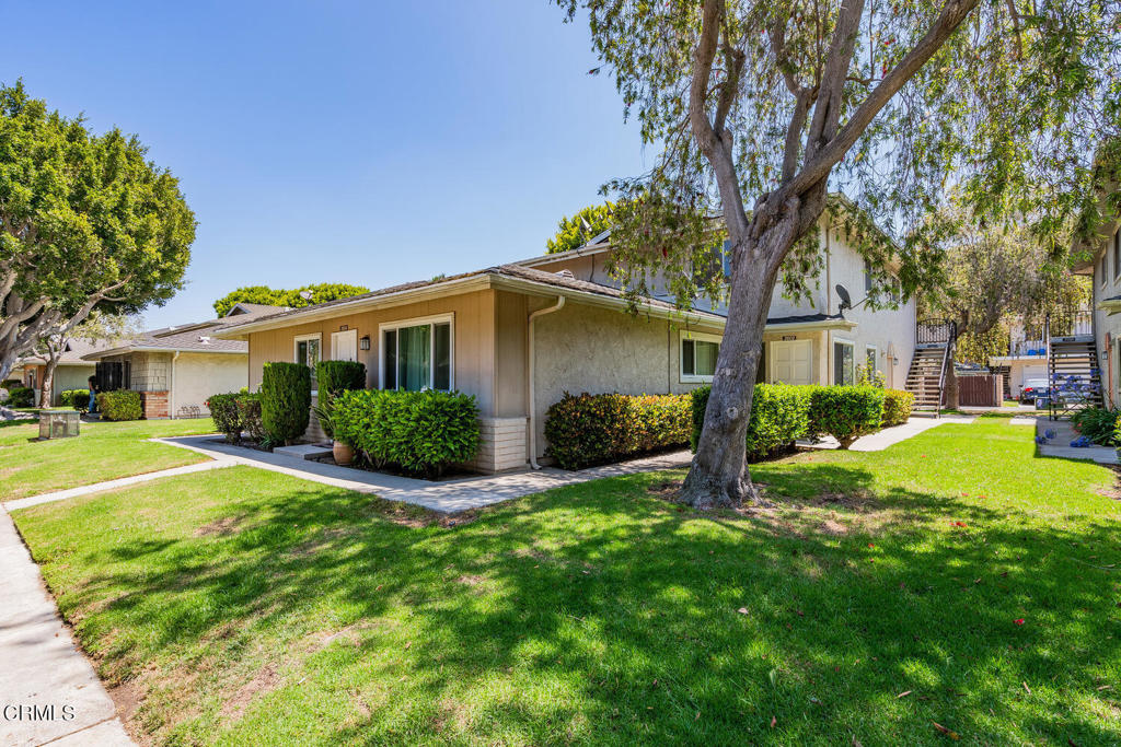 This adorable little condo sits adjacent to the Channel Islands Harbor and not far from Ventura county's most coveted beaches and very close to area shopping, restaurants, yacht clubs, golf and farmers market. This two bedroom one bathroom home features an open floor plan downstairs. Kitchen is open to living room with bar seating and dining room is just off of kitchen. Updated kitchen features newer cabinets and kitchen counters, new paint throughout, newer updated bathroom, newer lighting fixtures throughout, window treatments and blinds throughout. Two spacious bedrooms upstairs include master bedroom featuring a large walk-in closet with extra storage. Area amenities include community pool and community play area.