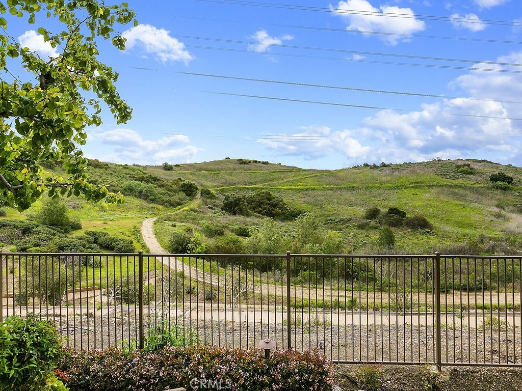 Highly desired location in the upscale Tremont Gated Community in Serrano Heights! This gorgeous townhome is situated in a quiet, private area and features a panoramic view of the hills of Orange and even Catalina on most days! Stepping inside leads to a home perfect for living and entertaining. Features include plantation shutters on the many windows, perfect for allowing in natural light, recessed lighting, crown molding, and a spacious gourmet kitchen with granite countertops and stainless steel appliances, which opens to the family room, perfect for entertaining. You will also find a half bath downstairs for your guests, while all 3 bedrooms and the other 2 baths are upstairs. The master is large and well appointed, with a large mirrored walk-in closet, dual sinks and granite countertops in the master suite, and stunning views of the hills. The other 2 bedrooms are roomy and will accommodate any furniture, with the laundry room in a separate room with ample storage. The oversized 2 car garage is perfect for extra storage, and this gem is walking distance to Anaheim Hills Elementary School, with easy access to the Community Park, walking, and hiking trails at the famous local Robber's Roost. The only thing this home is missing is you!