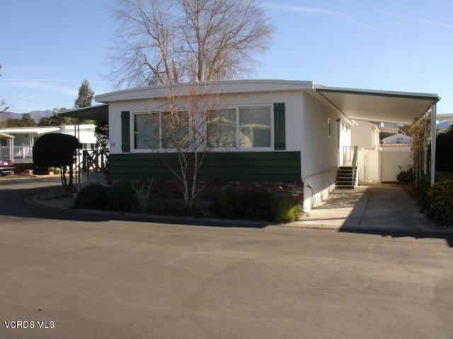 Lovely coach located in El Sereno senior park. Ideally located on a corner lot of the back row so you can enjoy mountain views from the expansive front porch. Vinyl fencing creates an attractive and safe pet yard that needs little maintenance. Dual glazed windows and sliding door for energy efficiency plus forced heating and air conditioning. Nice size master with two closets. A great park,a great buy!