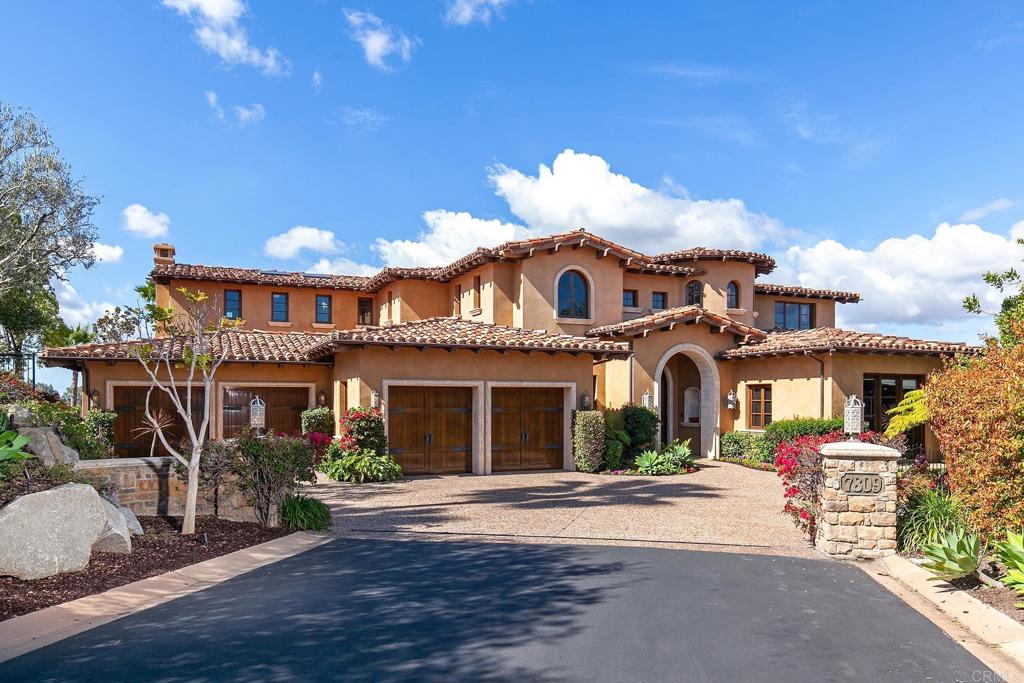 SELLER'S ARE VERY MOTIVATED AND ENTERTAINING ALL OFFERS!!!!! Sensational Tuscan style estate resting on 0.68 acres with unparalleled views overlooking the 5th fairway at The Crosby, Rancho Santa Fe. Tranquil Cul de sac location accentuated by landscape/hardscape and a jaw dropping infinity pool/spa. Entering the foyer, you are greeted by a great room with 30 +/- ft ceilings, enhanced by massive wood beams and disappearing doors for the embodiment of California indoor/outdoor living. Square footage is at a premium with additional covered outdoor space, ideal for entertainment (8021 sq/ft!!!). This luxurious custom built estate features high-quality wood and stone accents, a kitchen blending aesthetics with functionality, an elevator connecting both floors, upstairs/downstairs laundry rooms equipped with top-of-the-line appliances, a theater room with surround sound, and a temperature-controlled wine enclosure holding around 250 bottles. It's designed to impress in every way possible. No expense was spared creating this luxurious home. The Crosby is ideal for all families. 700 acres that features the prestigious golf course, designed by Brian Curley and Fred Couples (membership is optional). Your buyers will also have access to multiple lakes, parks, trails, fitness gym, dining and the Clubhouse. Golf enthusiast, become an exclusive member and play 18 holes of paradise time after time for the rest of your life!!!