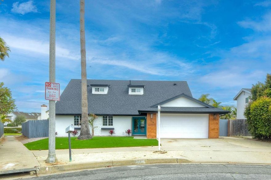 WELCOME TO SOUTH O! Located West of the 5, in one of the most sought after neighborhoods in North County.  Newly renovated, this 4 bedroom home with a loft and a 2 car attached garage is perfect for all your needs. Designer choices throughout the home! Living room with a fireplace  opens up to dinning room and a brand new kitchen with a breakfast bar. Enjoy the easy to maintain luxury vinyl plank flooring throughout main areas of the home and bedrooms.  Main level offers primary suite with great closet space.There are 2 additional bedrooms on 1st level.  Second floor offers large bedroom, oversized loft and a full bathroom.  This floor plan set up could be ideal for multigenerational living and so much more!  Both front and back yards are easy to maintain. Back yard is a perfect place to entertain, BBQ and enjoy outdoor dinners on a patio.  This home is centrally located close to schools, freeway access and shopping. Enjoy a bike ride to Carlsbad Village, Oceanside Harbor and Oceanside Pier. On the way to the beach, stop by your favorite shops and restaurants, all within walking distance. Come live the good life is South O!