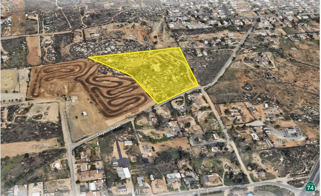 The offering consists of two legal parcel totaling approximately 12.85 acres of land located on Clayton Street within the City of Perris. The property has +/- 500 feet of frontage on Clayton Street, access to public water per the Eastern Municipal Water District, and is located directly adjacent to the Perris Raceway. Additionally, the property is less than a half-mile from Hwy 74 and about two miles from the I-215.
The site has an existing mobile home on a permanent structure that was completely renovated in 2022 and includes a new roof, plumbing, drywall, and interior/exterior improvements. The property is currently generating $3,500/month in rental income.