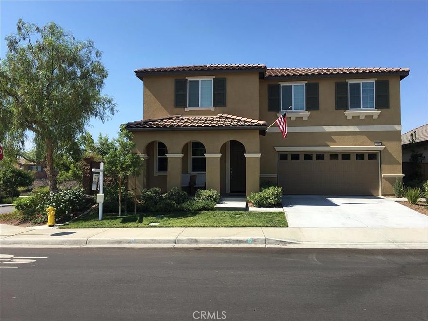 This turnkey Home located in the lovely neighborhood of Rosetta Canyon and it shows like a model! The home features 2951 sq ft, 4 bedrooms, plus an office, plus a  bonus room and dark hardwood flooring.  The living room has surround sound and an open floor plan into the kitchen.  The kitchen features stainless steel appliances, dark hard wood cabinetry, granite counter tops, dual ovens and a large walk in pantry.  Each bedroom has its own walk in closet and lots of natural light.  The master bathroom has separate dual vanities with granite counter tops and a separate shower and soaking tub.  The master bedroom also features separate his and hers large walk in closets.  This property has an extra wide 2 car garage with epoxy flooring and plenty of shelves for storage.  The backyard has unblocked views with artificial turf for lower water bills and minimal maintenance.  The backyard also includes an in ground trampoline, fire pit, beautiful covered patio and custom built dog run.  This home is a must see!