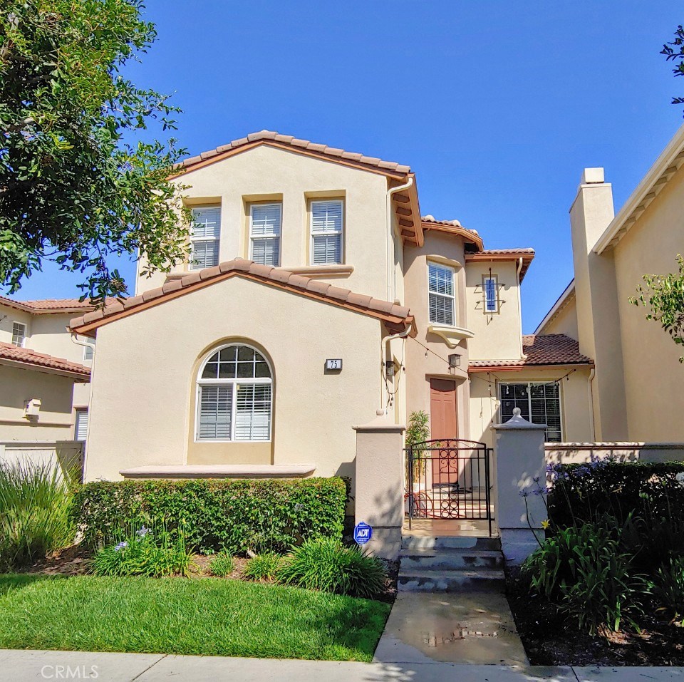 Spacious 3 bed + den & 3 bath home is centrally located in one of the most desired community of West Irvine. This charming home features a great floorplan with a main floor bedroom and bathroom for your convenience. Lots of upgrades including newer laminate wood/tile flooring, recessed lights, designer paint throughout the house, making this home perfect for move in!!! Bright living room has a fireplace with a built-in entertainment center. Huge kitchen with center island, walk-in pantry, and lots of cabinet storage make your cooking enjoyable. The French doors from kitchen open to expansive front courtyard which is a good place for your family to entertain and enjoy the warm sun light. Extensive Master suite boasts a retreat area which can be easily converted into an office or relaxing place. Master bathroom has dual sink vanity, shower, separate soaking tub, and newer light fixtures. Customized organizers in all closets. Two car garage is newly upgraded with epoxy flooring and lots of cabinet storage for your needs. This quiet community offers many amenities including an Olympic size pool, jacuzzi, sport courts and playground. Walking distance to award-winning Myford elementary school and Katie Wheeler Library. Attend Pioneer Middle School, ranked as OC’s best middle school and highly acclaimed Beckman High School. Nearby Tustin Marketplace boasts endless shopping & dining and entertainment at the movie theater!