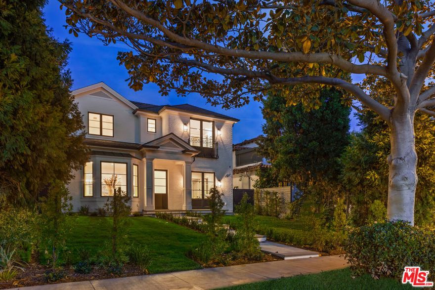 Brand New for 2022, North of Montana New Construction designed and built by the highly acclaimed local design-build team of Sowa Development. This unique house has a fresh creative take on the current "transitional traditional" style with thoughtful design and high-end finishes that will please the most discerning buyers. The house is gently set up from the sidewalk on a beautiful ultra-quiet tree-lined street in the coveted and highly desirable Franklin School District. The property is also perfectly positioned mid-block - moments from Montana Avenue and the Brentwood Country Mart which are both revered for their trendy boutique shopping experiences, award-winning restaurants, artisan coffee shops, private workout studios, salons, etc... Erewhon, Whole Foods, bike paths, hiking, ocean bluffs, and the beach are all just steps away from the house too. This North Santa Monica enclave is surrounded by ultra-high-end large custom homes, Riviera and Brentwood Country Clubs, and seemingly endless outdoor activities to experience. And if social distancing is your preference, we have that box checked off too as this home includes it all under one roof! 6-bedrooms, 8-bathrooms, two family rooms, wine, movie-theater, gym, formal living and dining rooms, breakfast nook, and an expansive cook's kitchen with custom cabinetry, Wolf Sub-Zero appliances plus two Asko paneled dishwashers next to each sink. The main family room is also connected to the kitchen and opens up to an enormous and vast grassy backyard with a pool, spa, and motorized cover. Unique to this property, the backyard is one of the largest in the North of Montana neighborhood. The detached garage is also prepared to be an ADU, pool house, or recreation room with french doors that face the pool. This is the new house you've all been waiting for in the New Year!